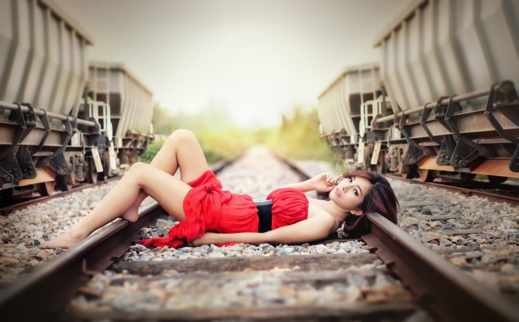 Photoshoot on the rails