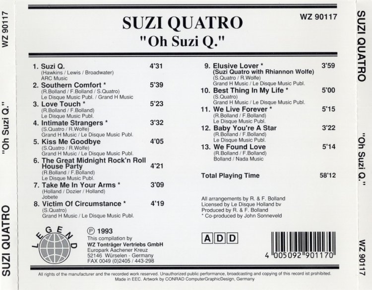 Oh, suzi q. Suzi Quatro