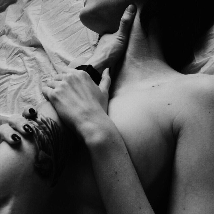 He holds by the neck