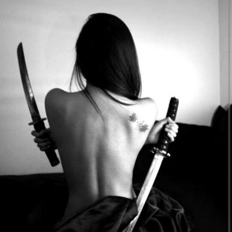Girl with katana