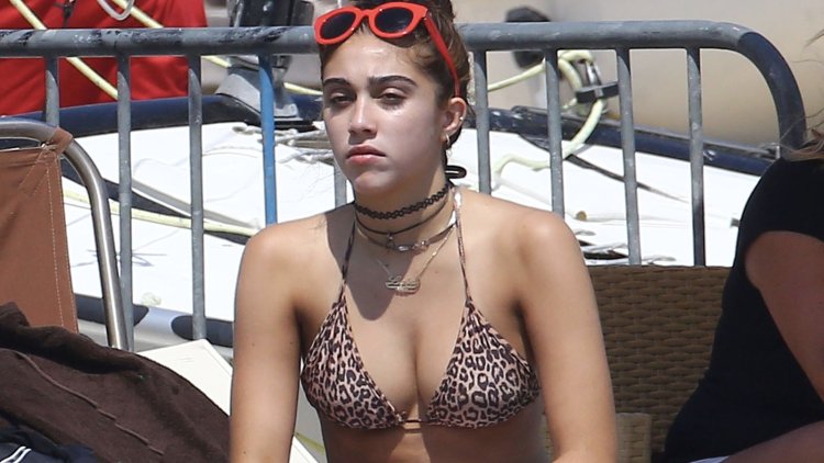 Lourdes Leon in a swimsuit