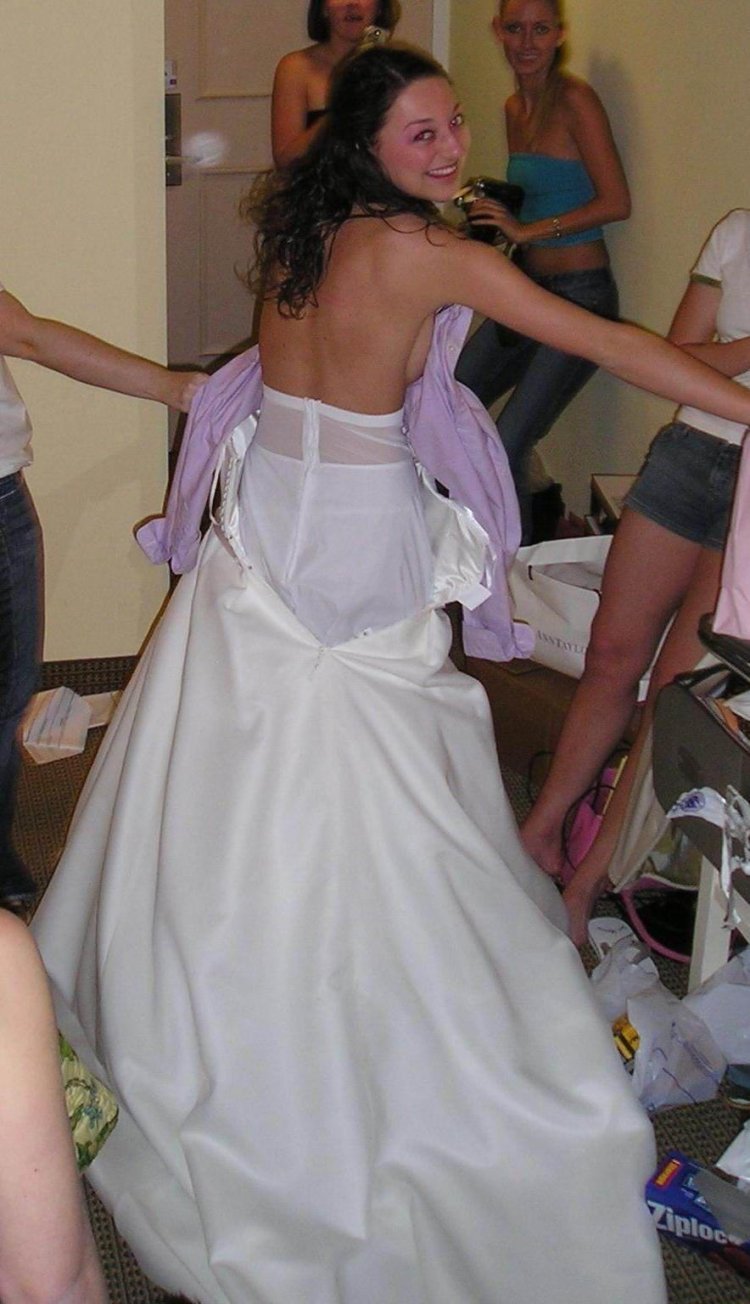 The bride was disgraced