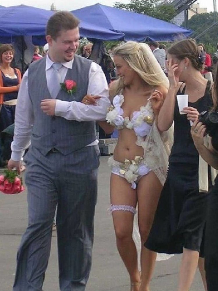 The most vulgar wedding dresses