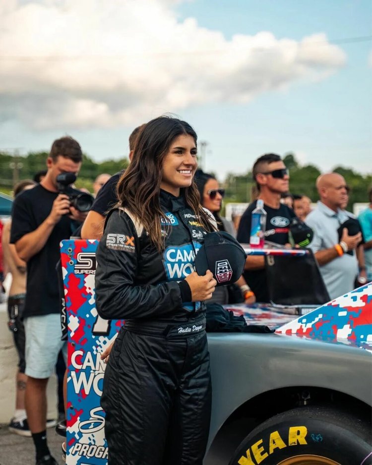 Hailie Deegan in a Bathing Suit