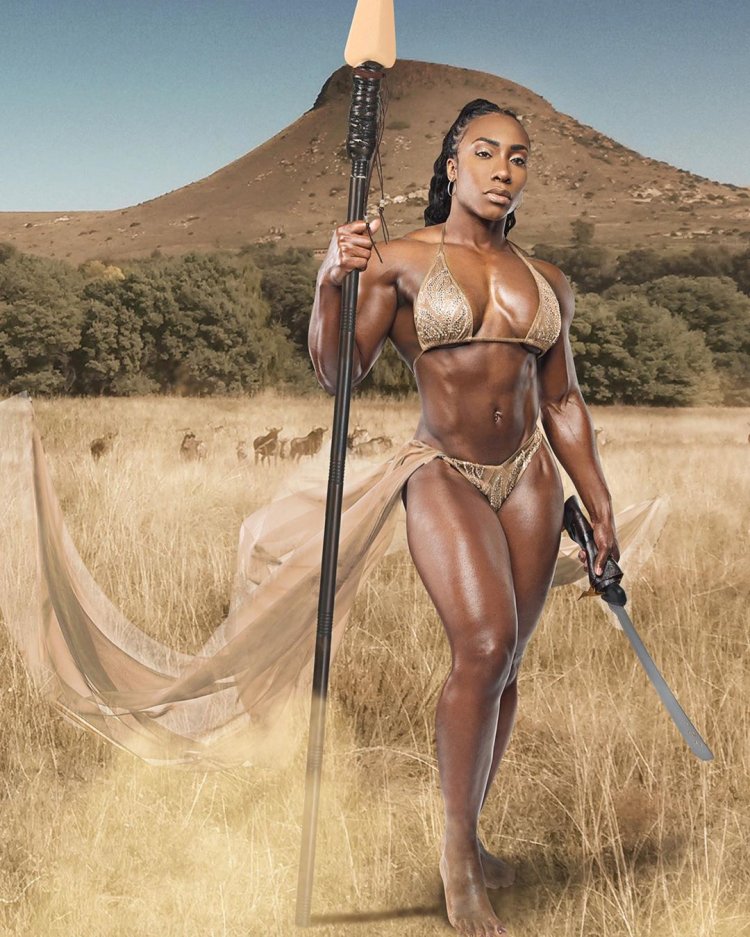 The black girl dominates