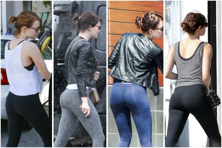 Emma Stone in leggings
