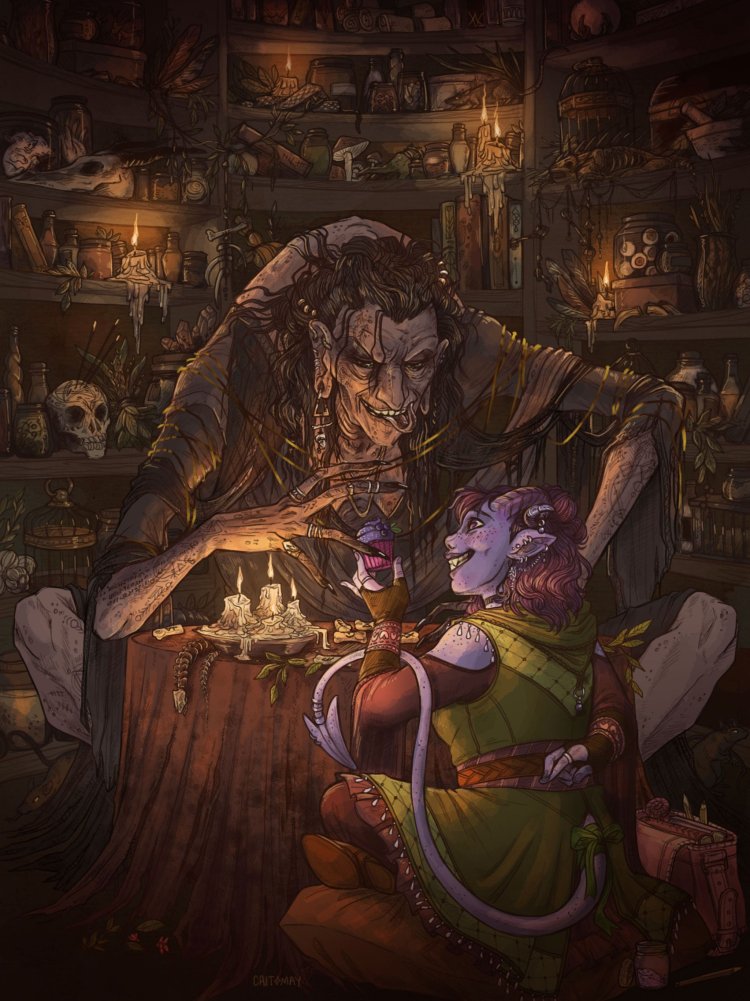 Arts in Goblincore style