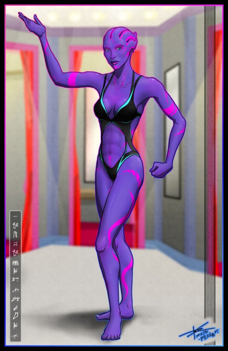 Mass effect of azari swimsuit