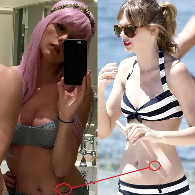 Taylor Swift 2021 in a swimsuit