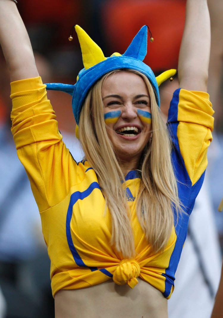 Fans of the national team of Ukraine