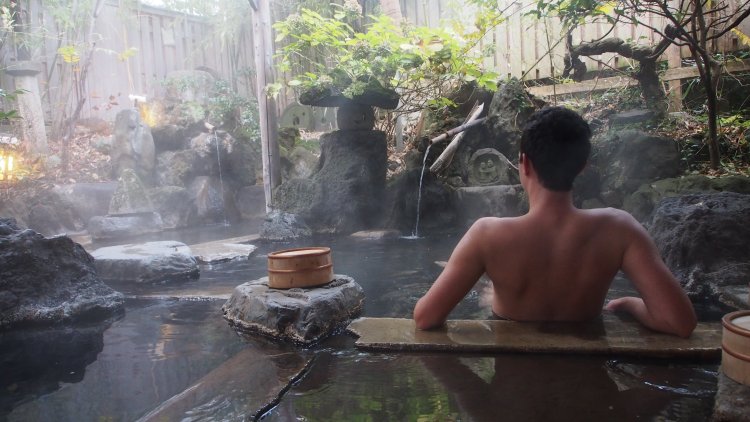 Japanese bath onsen