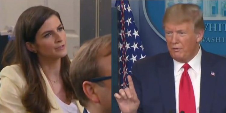 Trump straightens the jacket