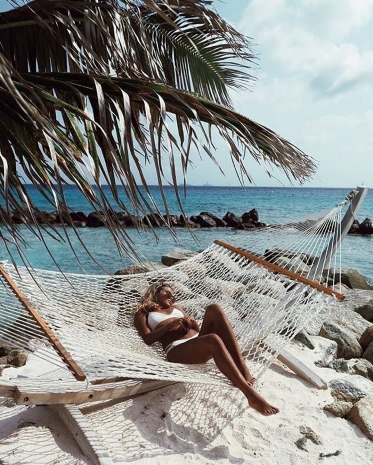 Vacationers on the beach