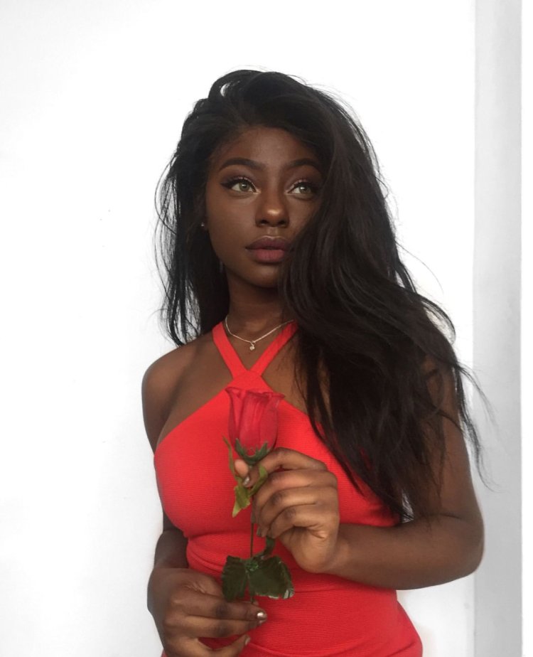 Burning European girl