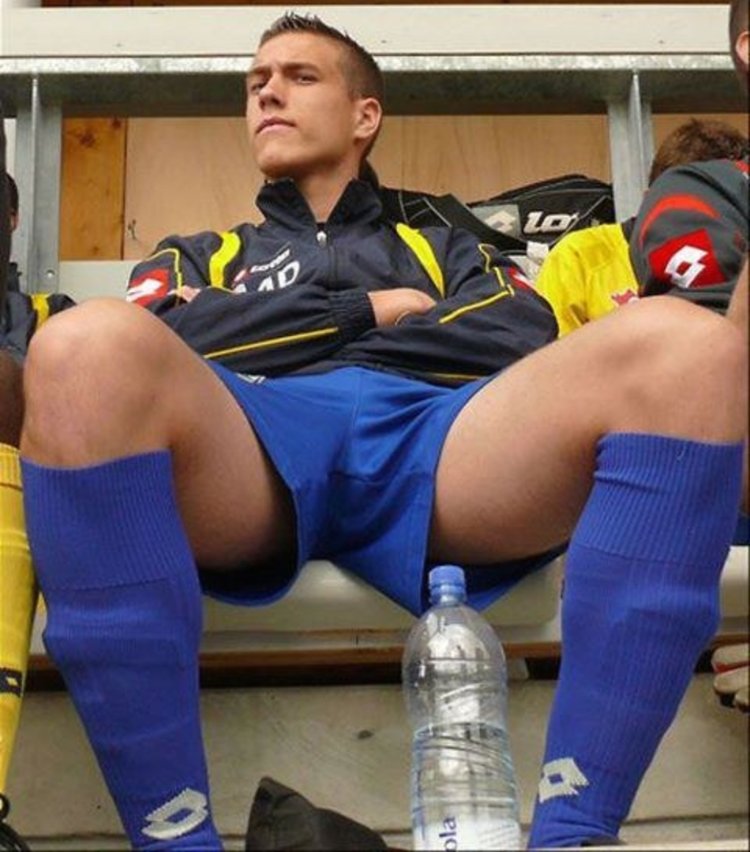 Football players in shorts