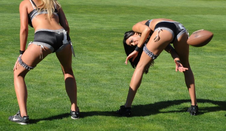 Football in thongs