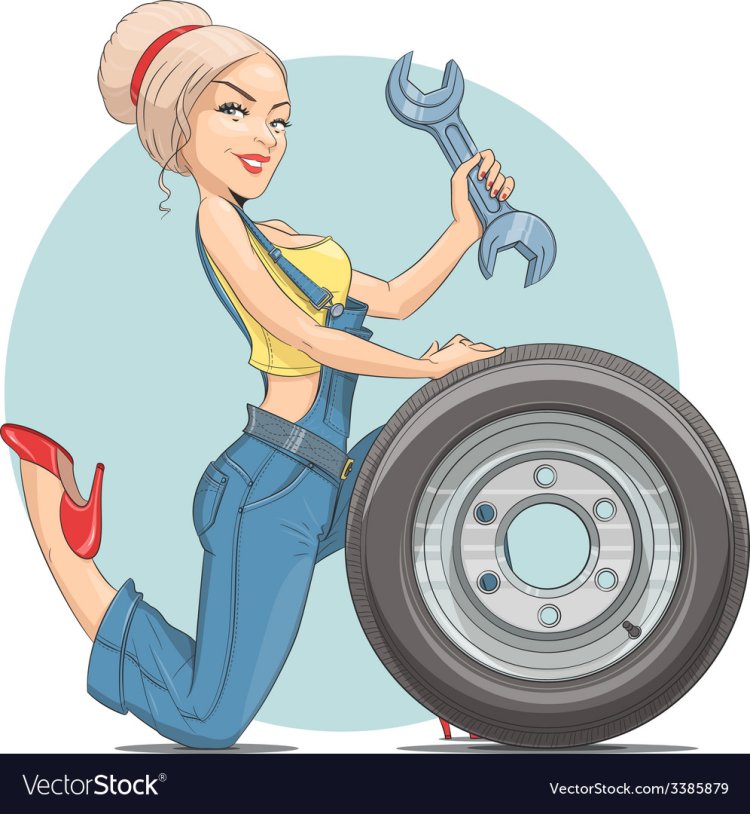 Woman in the wheel
