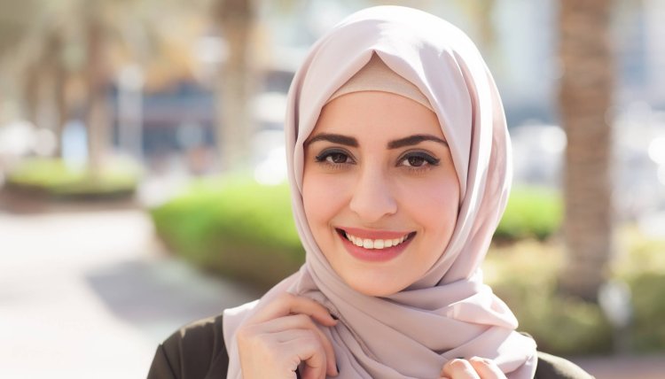 A woman in a hijab