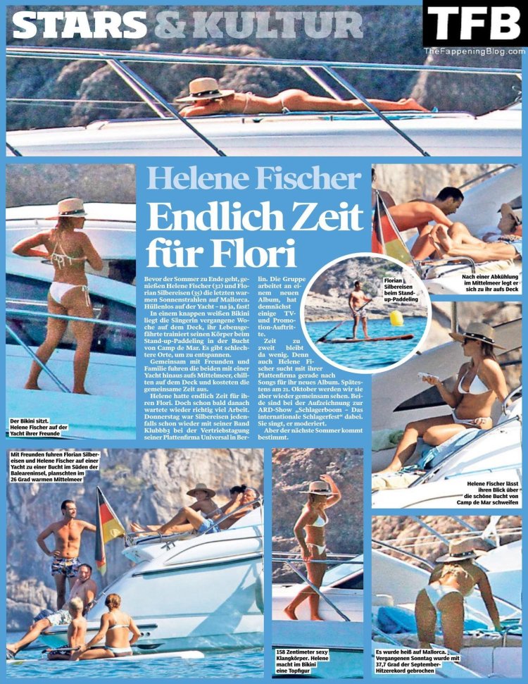 Helene Fischer in a swimsuit