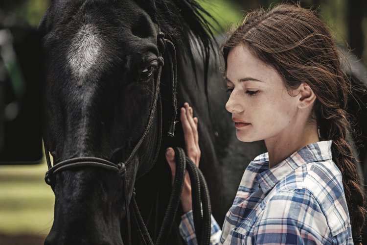 Black girl in a dress