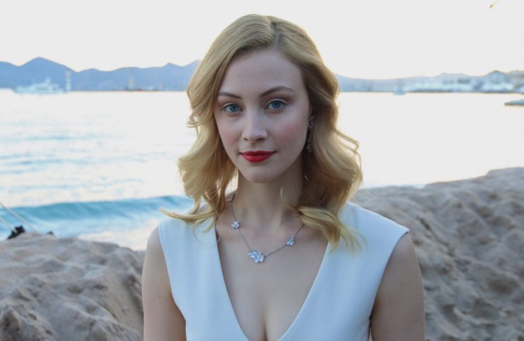 Sarah Gadon in a swimsuit