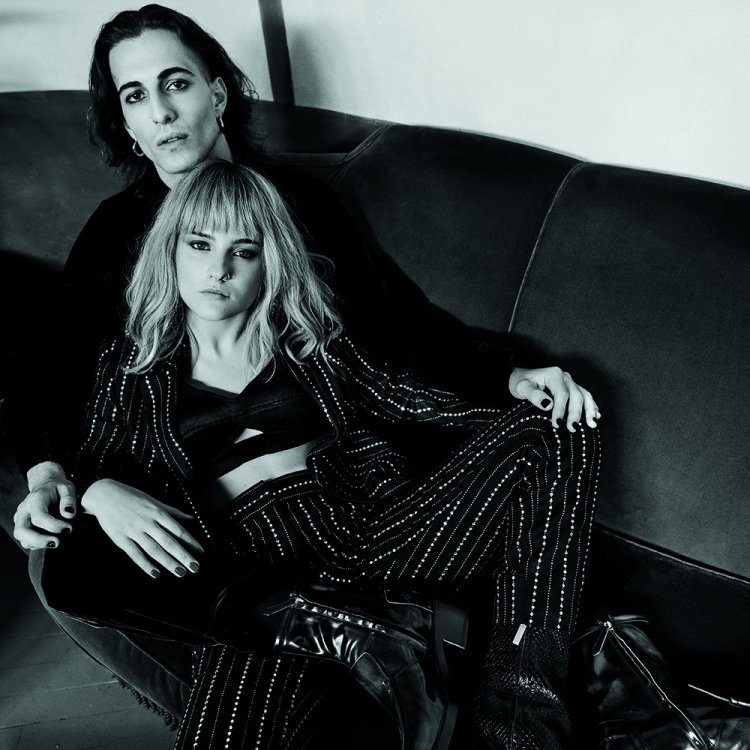 Damiano David and Victoria de Angelis