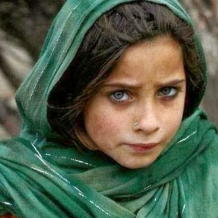 Afghan with bright eyes