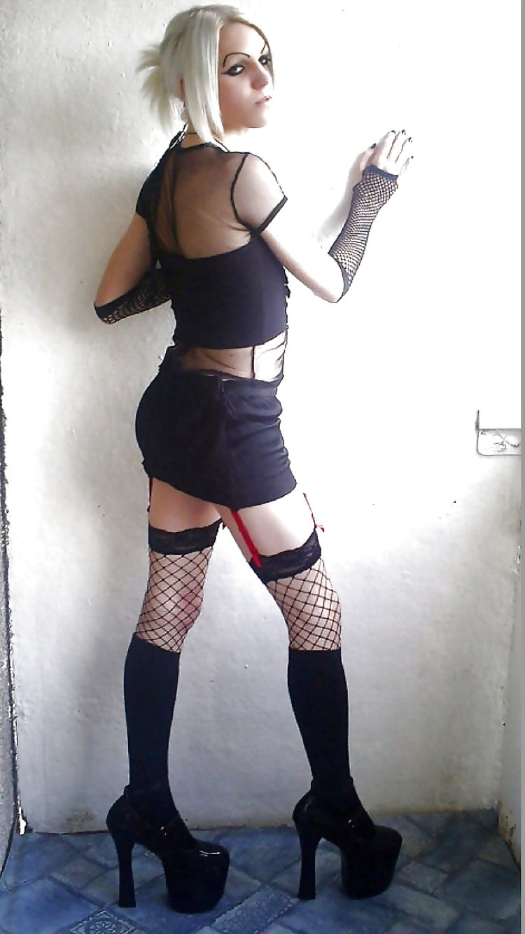 Feminine ladder in stockings