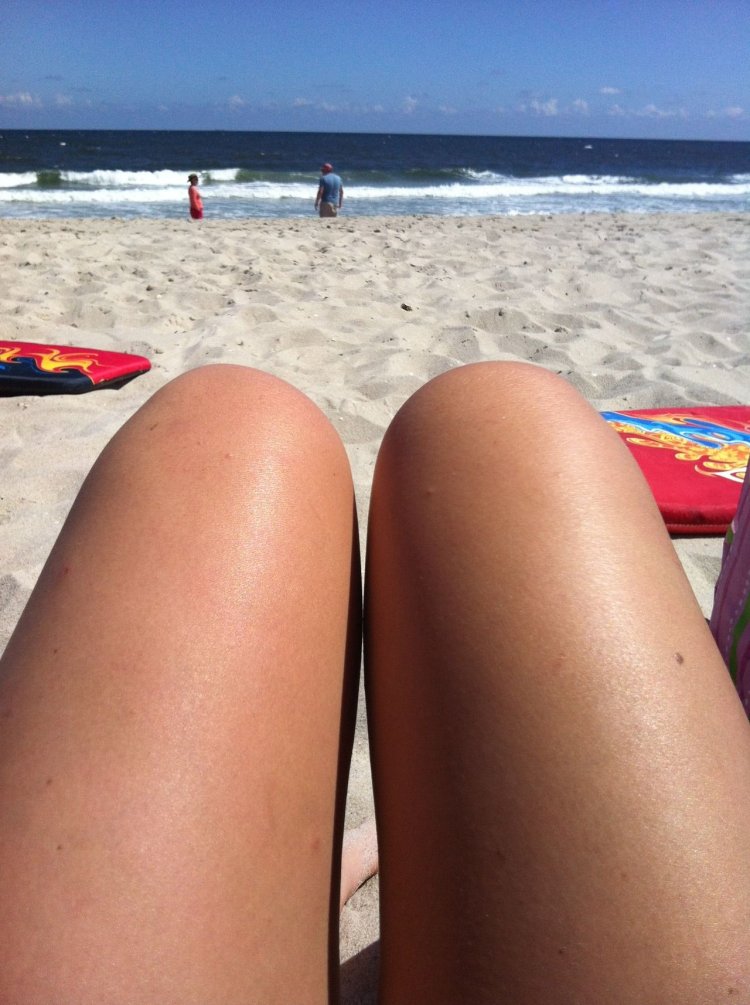 Photos of sausages on the beach