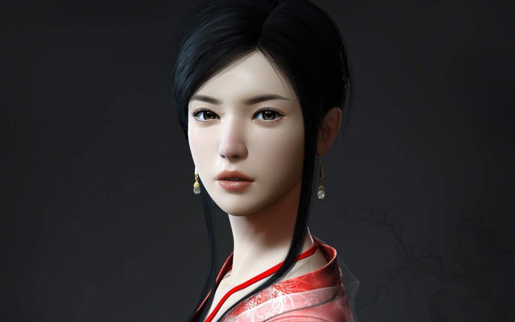 3D Girl Wallpaper Asian