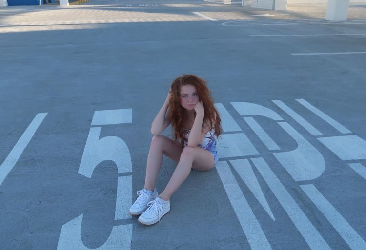 Francesca Capaldi in a swimsuit