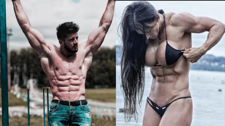 Girls and boys are engaged in workout