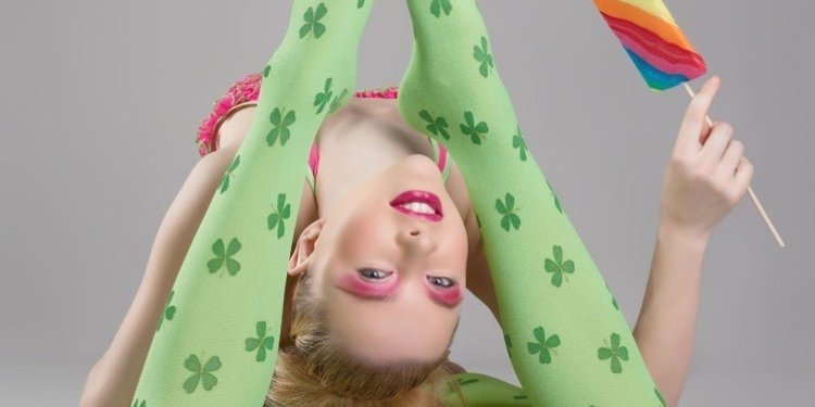 Flexible women in costumes