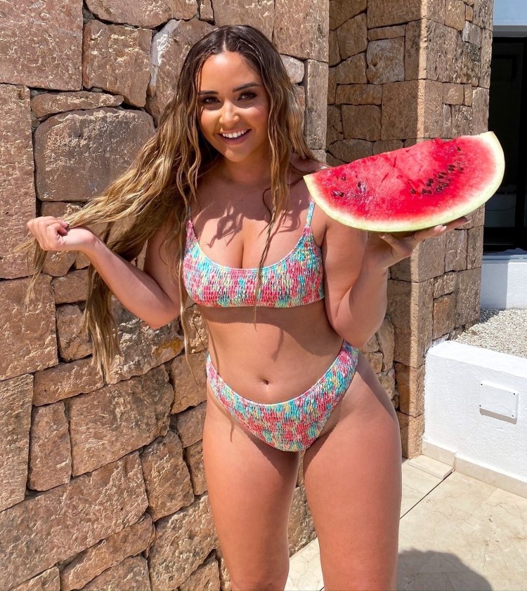 Jacqueline Jossa in a swimsuit