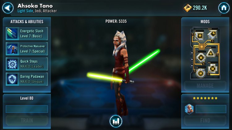 Star Wars Galaxy of Heroes ASOKA Tano