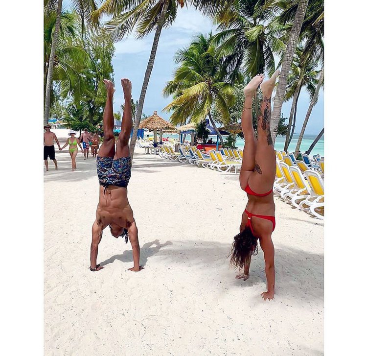 Rhea Ripley in a swimsuit