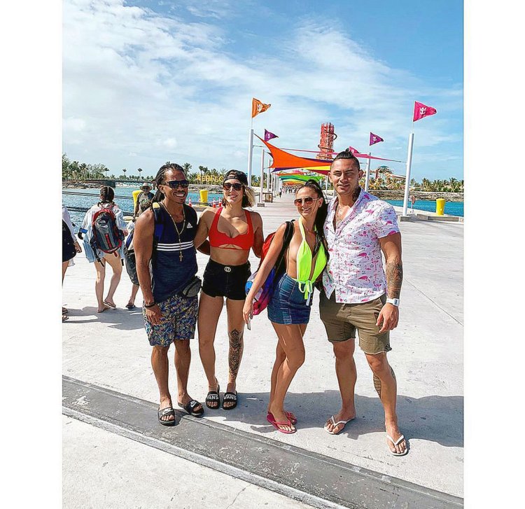 A crowd with the Ripley with model