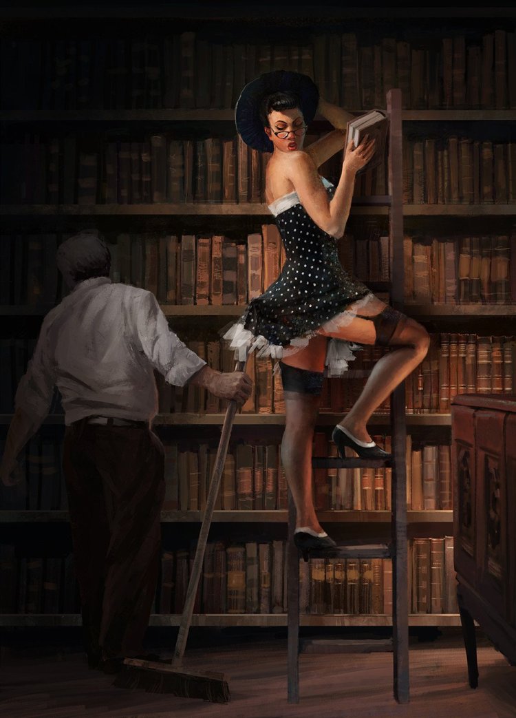 The librarian is semi -destroyed