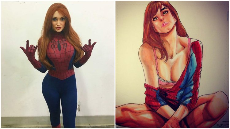 Cosplayers Harley Quinn