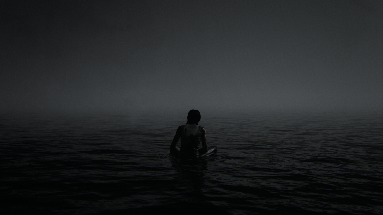 The Last of Us 2 Ellie sits in water