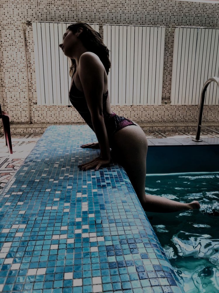 Sonya Mayer in a swimsuit