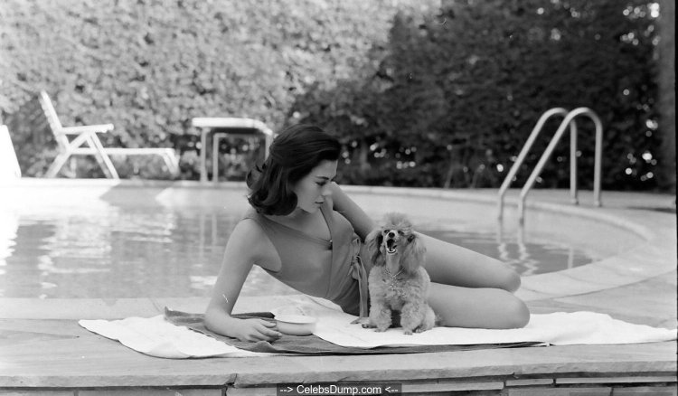 Natalie Wood in a swimsuit