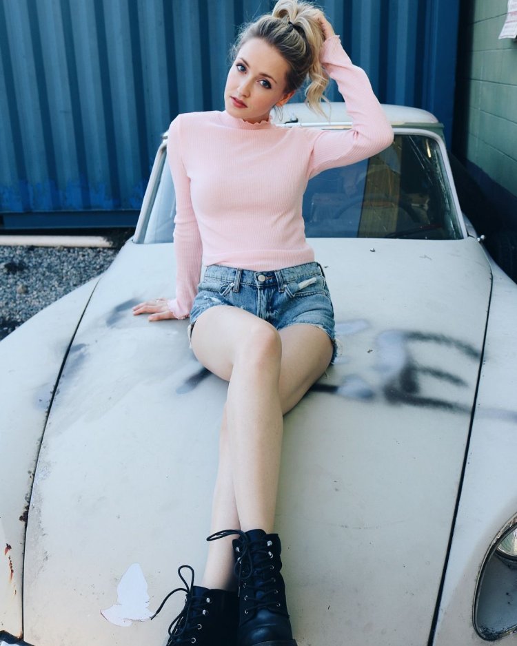 Emily Tennant in a swimsuit