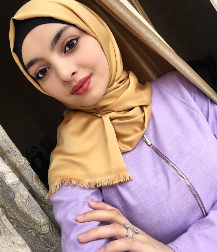 Salikhat Kasumova in a hijab