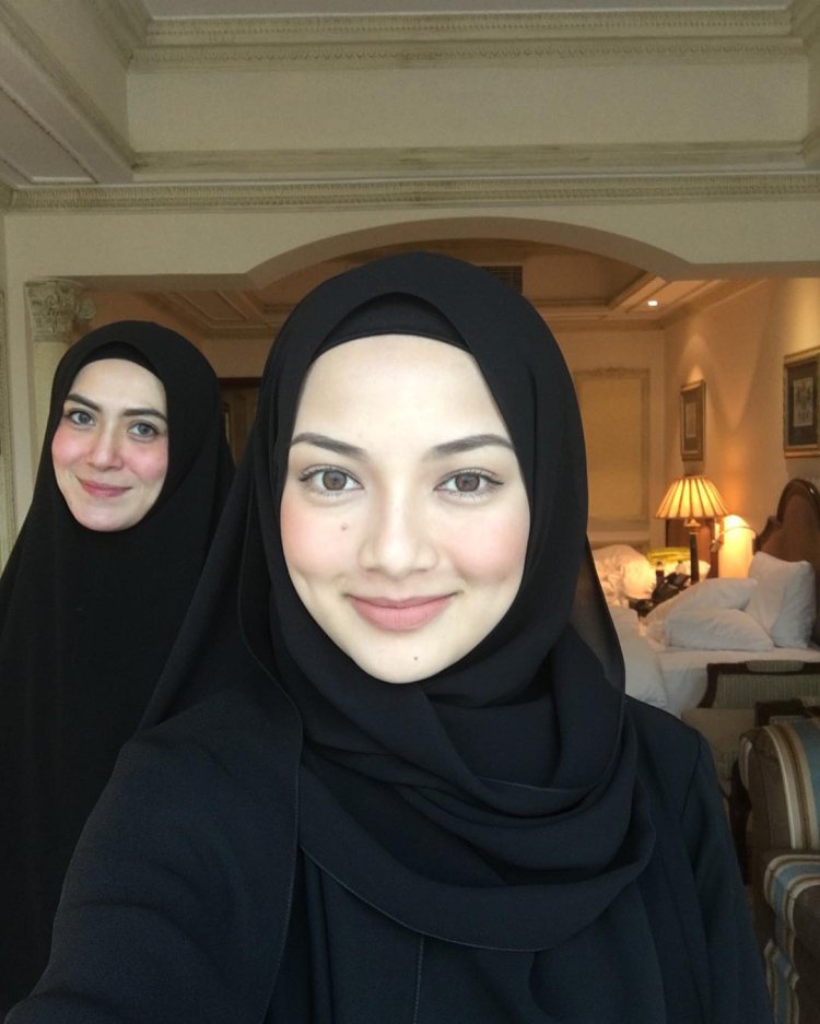 Chechen girls in a hijab