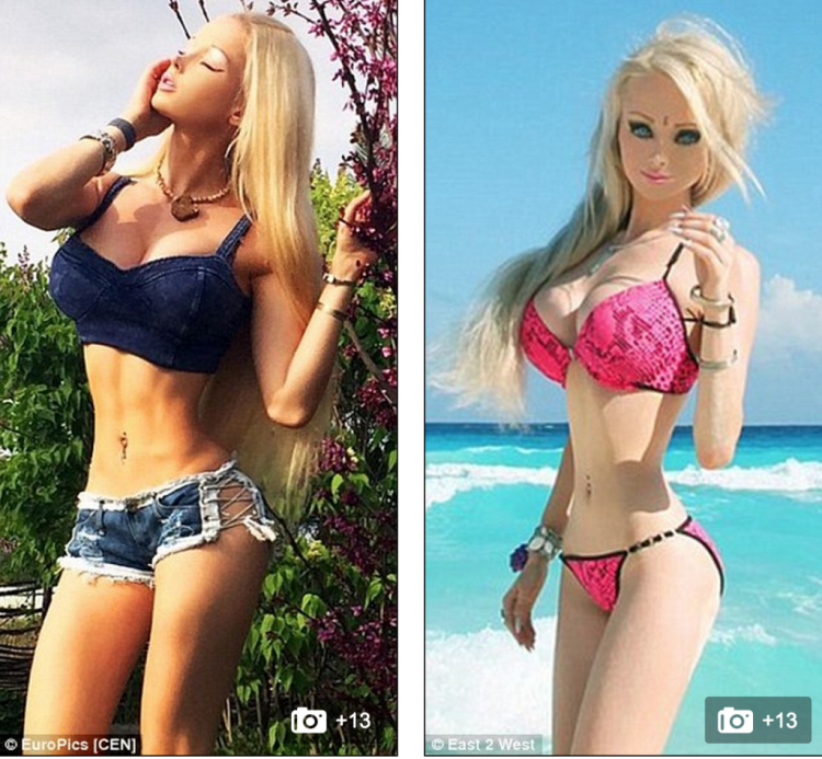 Valeria Lukyanova is growing