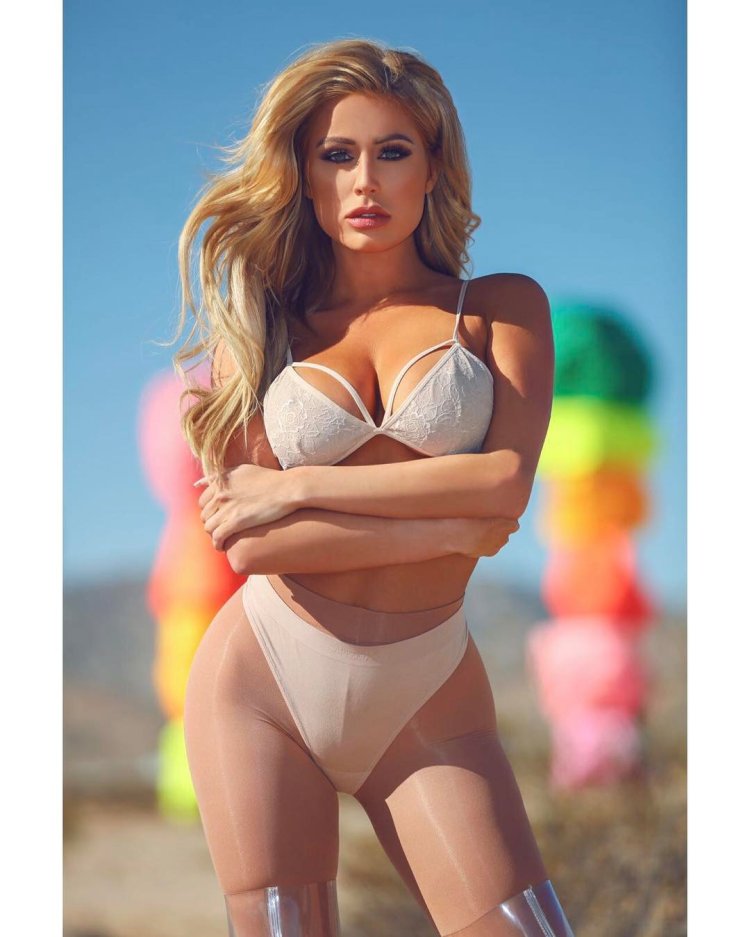 Older women with a deep neckline