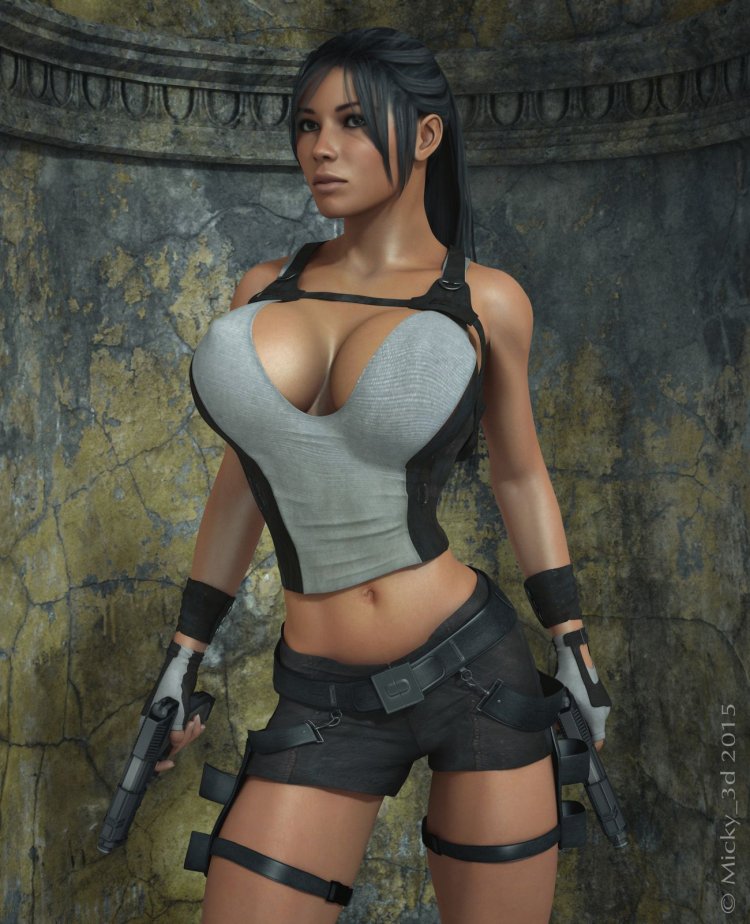 Blackadder Lara Croft 3d