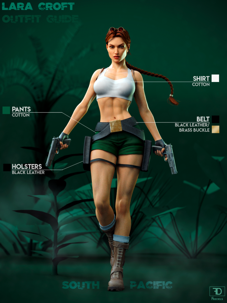 Soviet soldiers Lara Croft
