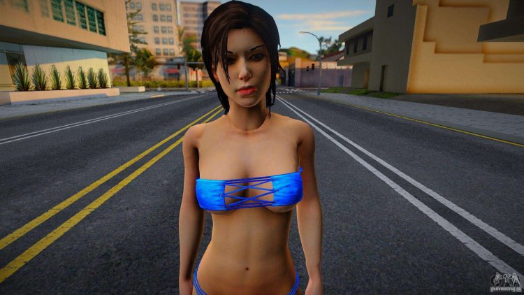 Lara Croft in a bikini